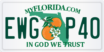 FL license plate EWGP40