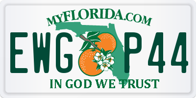 FL license plate EWGP44