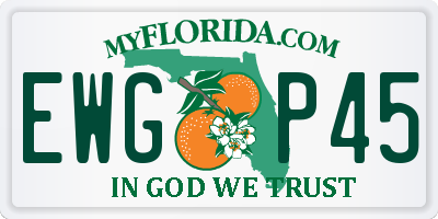 FL license plate EWGP45