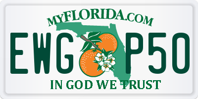 FL license plate EWGP50