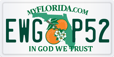 FL license plate EWGP52