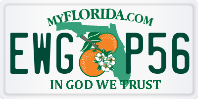 FL license plate EWGP56