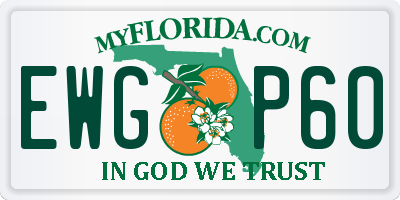 FL license plate EWGP60
