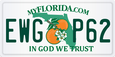 FL license plate EWGP62