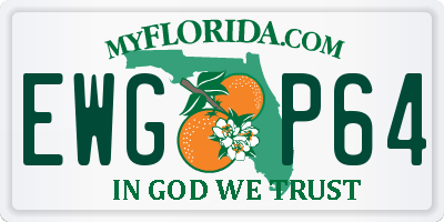 FL license plate EWGP64
