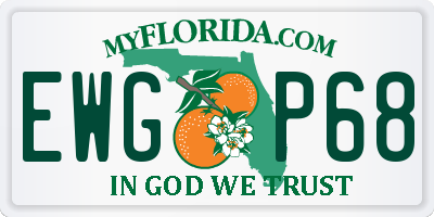 FL license plate EWGP68