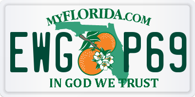 FL license plate EWGP69