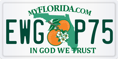 FL license plate EWGP75