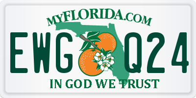 FL license plate EWGQ24