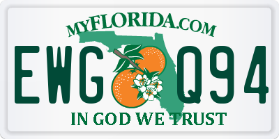 FL license plate EWGQ94