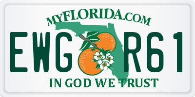 FL license plate EWGR61
