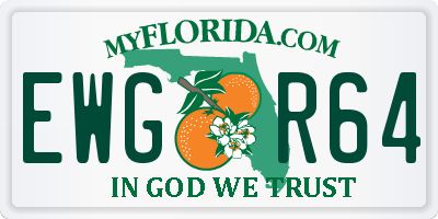 FL license plate EWGR64
