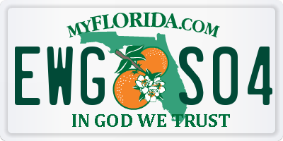 FL license plate EWGS04