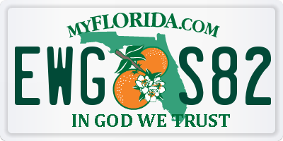 FL license plate EWGS82