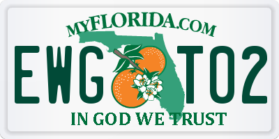 FL license plate EWGT02