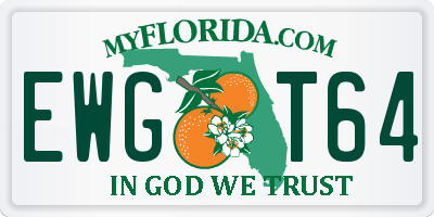 FL license plate EWGT64