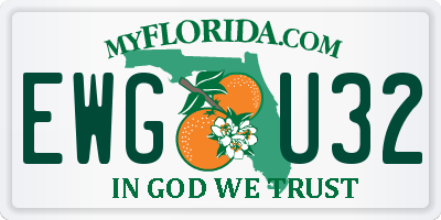 FL license plate EWGU32