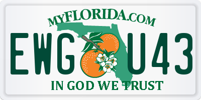 FL license plate EWGU43