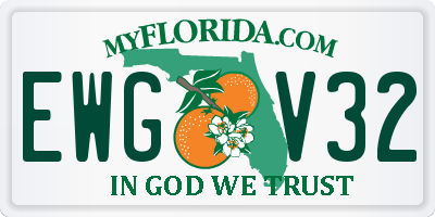 FL license plate EWGV32