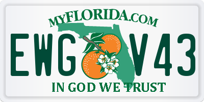 FL license plate EWGV43