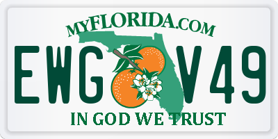 FL license plate EWGV49