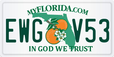 FL license plate EWGV53