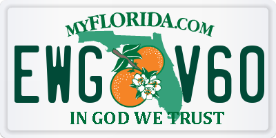 FL license plate EWGV60