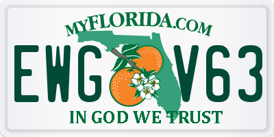 FL license plate EWGV63