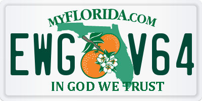 FL license plate EWGV64