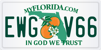 FL license plate EWGV66