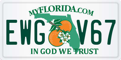 FL license plate EWGV67
