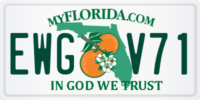 FL license plate EWGV71