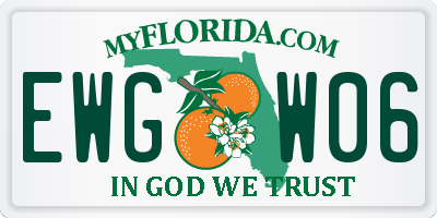 FL license plate EWGW06