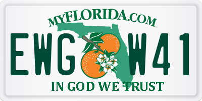 FL license plate EWGW41