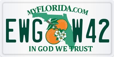 FL license plate EWGW42