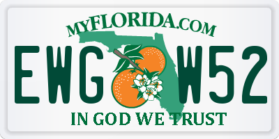 FL license plate EWGW52