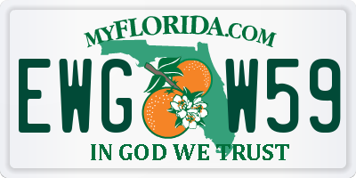 FL license plate EWGW59