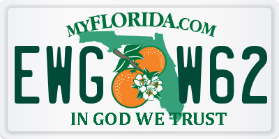 FL license plate EWGW62