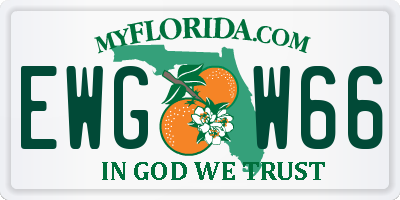 FL license plate EWGW66