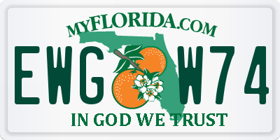 FL license plate EWGW74