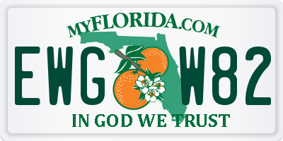 FL license plate EWGW82