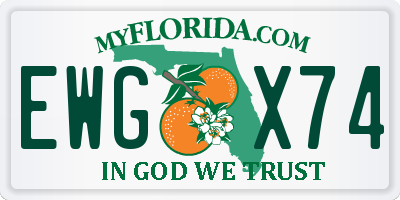FL license plate EWGX74