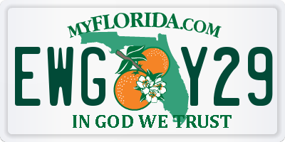 FL license plate EWGY29