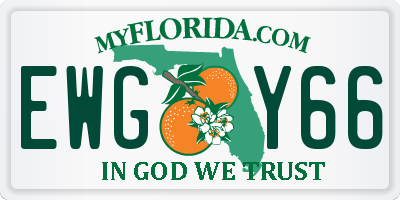 FL license plate EWGY66
