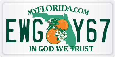 FL license plate EWGY67