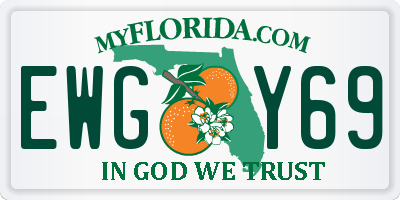 FL license plate EWGY69