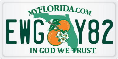 FL license plate EWGY82