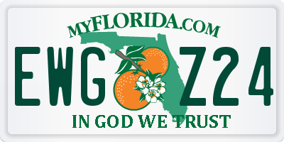 FL license plate EWGZ24