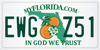 FL license plate EWGZ51