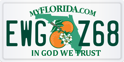 FL license plate EWGZ68